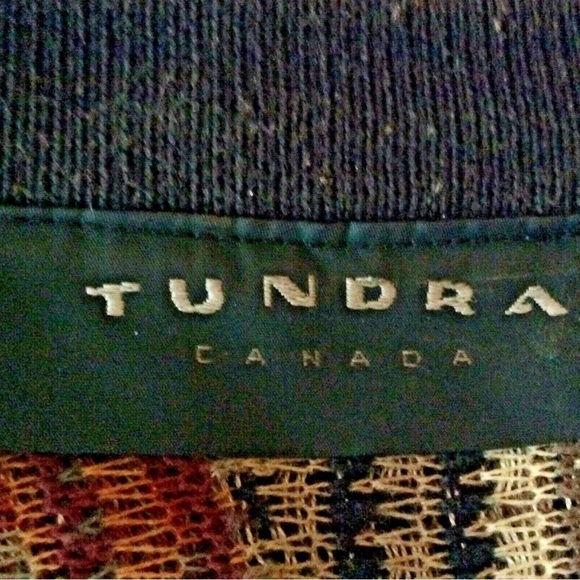 VTG Tundra Canada Mens Size M Multi Colored Cotton Coogi Like Textured Sweater - Picture 4 of 7